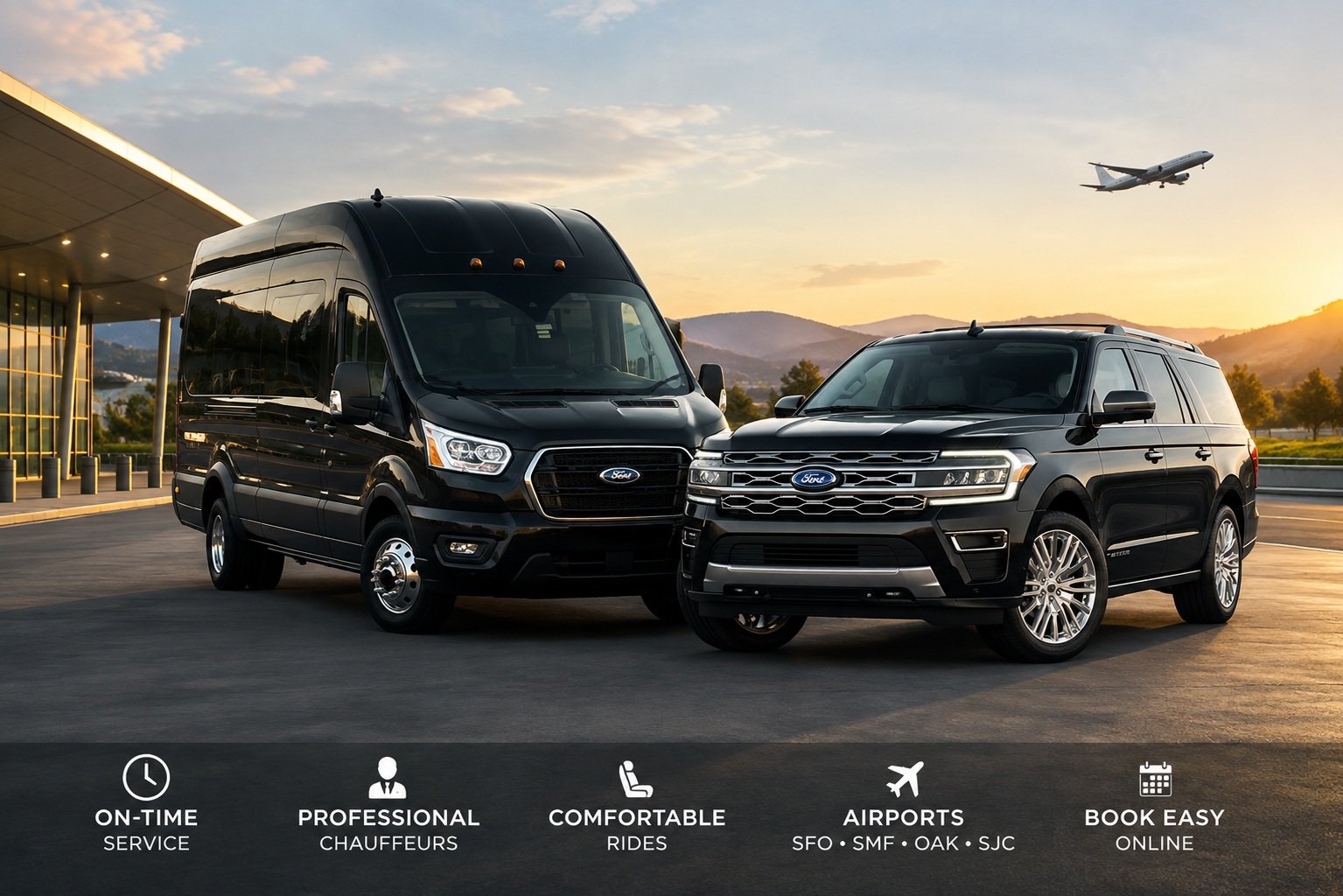 Santa Rosa Airport Shuttle Vehicles